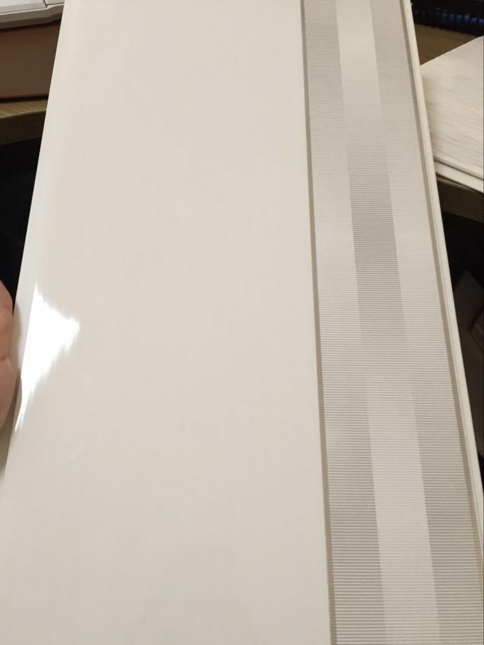 Rectangle Customized Decorative Ceiling Panels With Silver Line / Groove