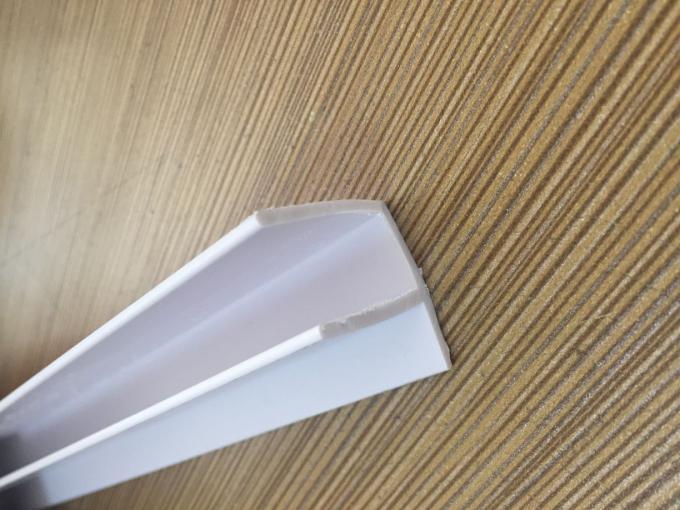 Grain PVC Extrusion Profiles Glossy Surface Finish Low Maintenance