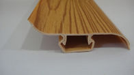 Dust Proof 80% PVC Skirting Board Covers Profile With Wood Grain Pattern