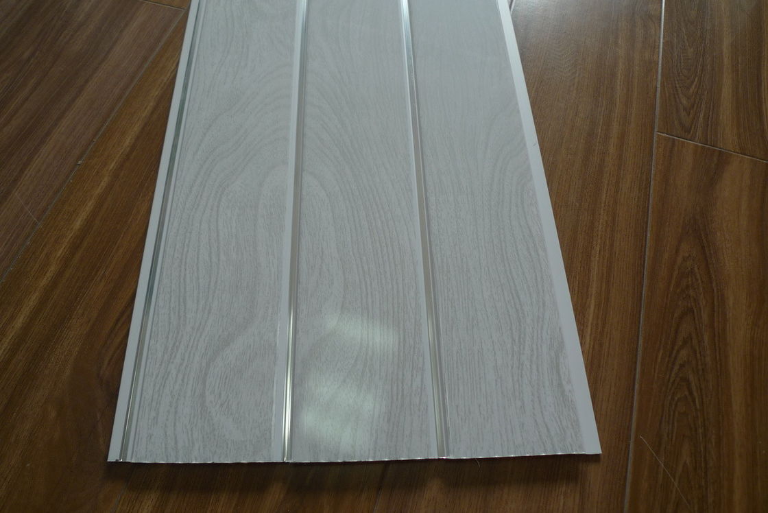 Fire Resistant PVC Ceiling Panels Bathroom Double Groove For Printing