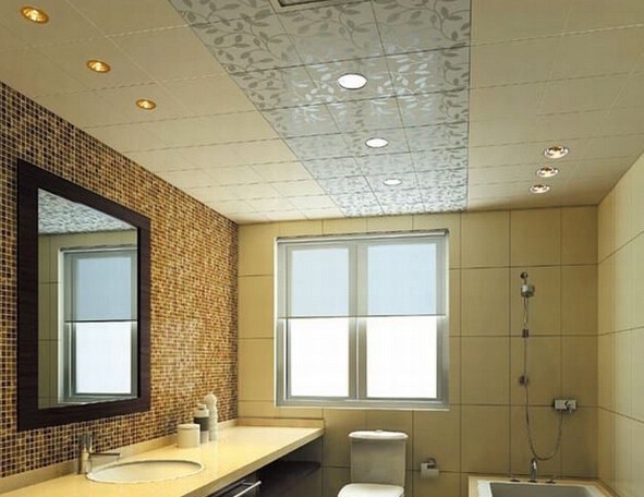 300×450 mm Aluminium Ceiling Panel Moisture Protectiong For Interior Decoration